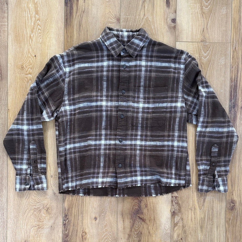 Abercrombie & Fitch Cropped Flannel
